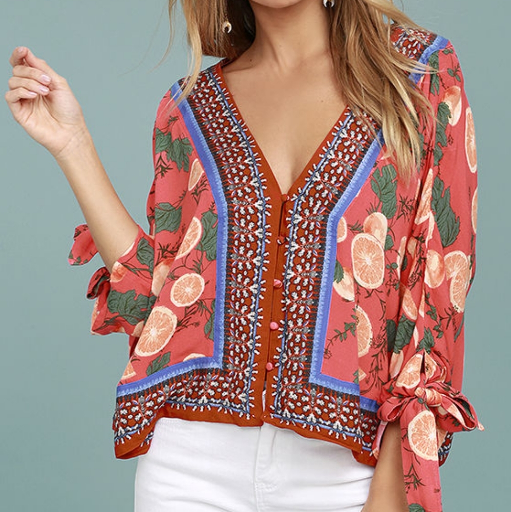 Free People Freshly Squeezed Blouse